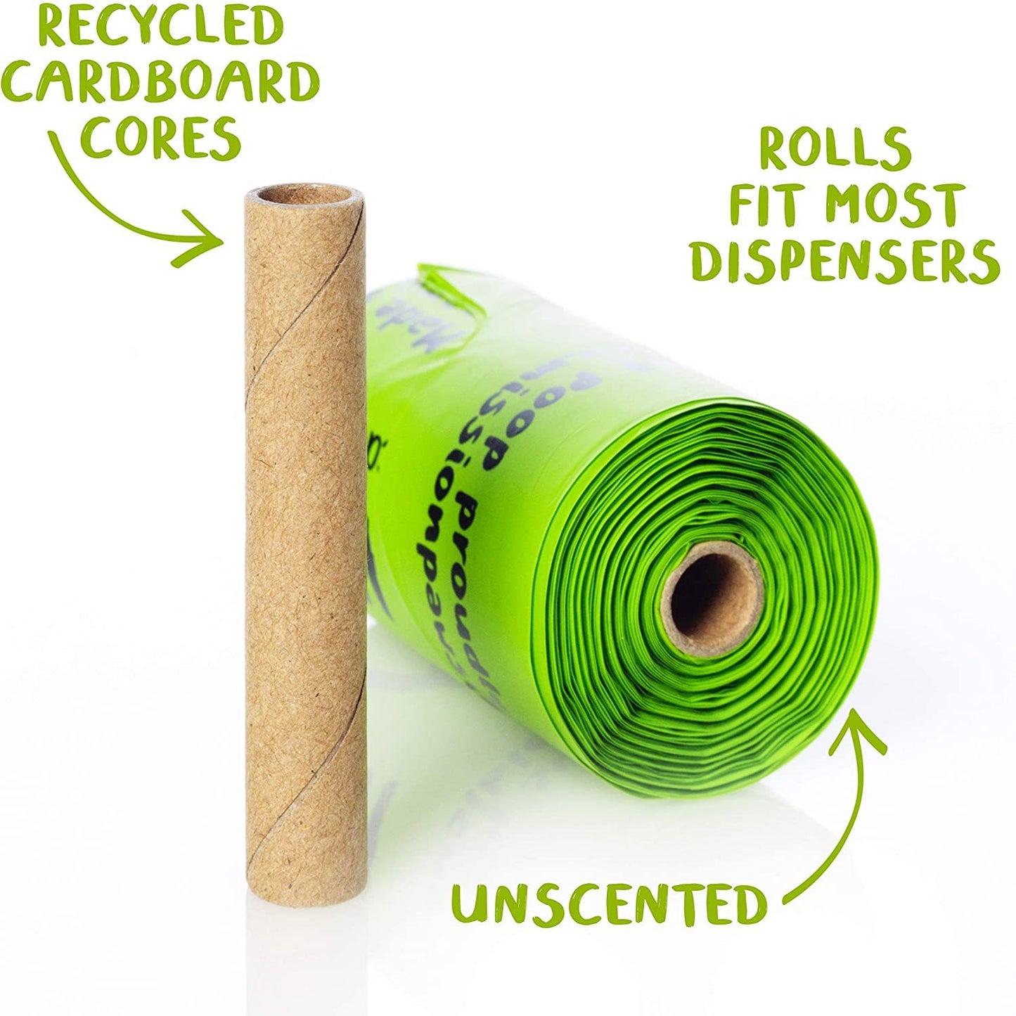 Sacs à déjections canines compostables d'origine végétale "EcoPaws"