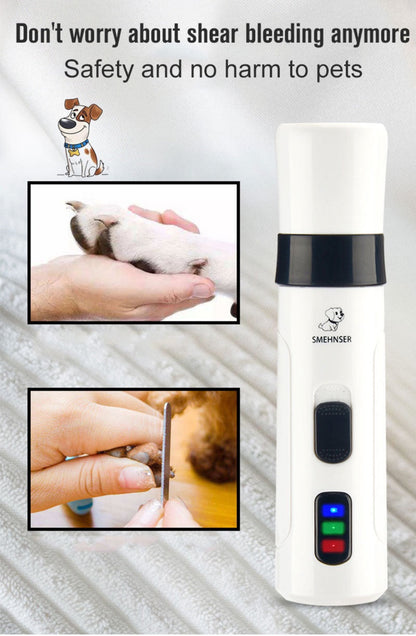 Lime à ongles sans fil pour animaux « QuietPaw » ultra-silencieuse à 2 vitesses