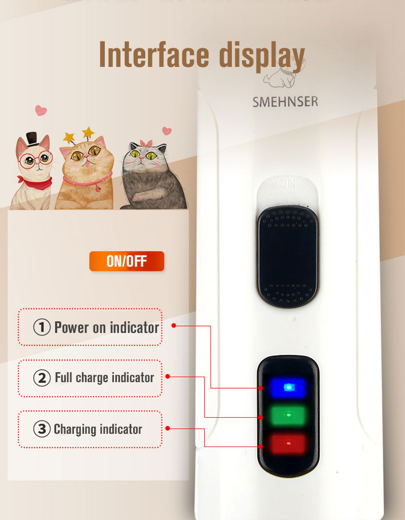 Lime à ongles sans fil pour animaux « QuietPaw » ultra-silencieuse à 2 vitesses