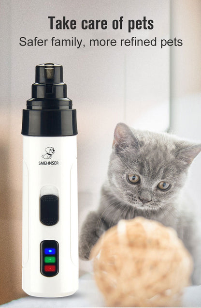 Lime à ongles sans fil pour animaux « QuietPaw » ultra-silencieuse à 2 vitesses