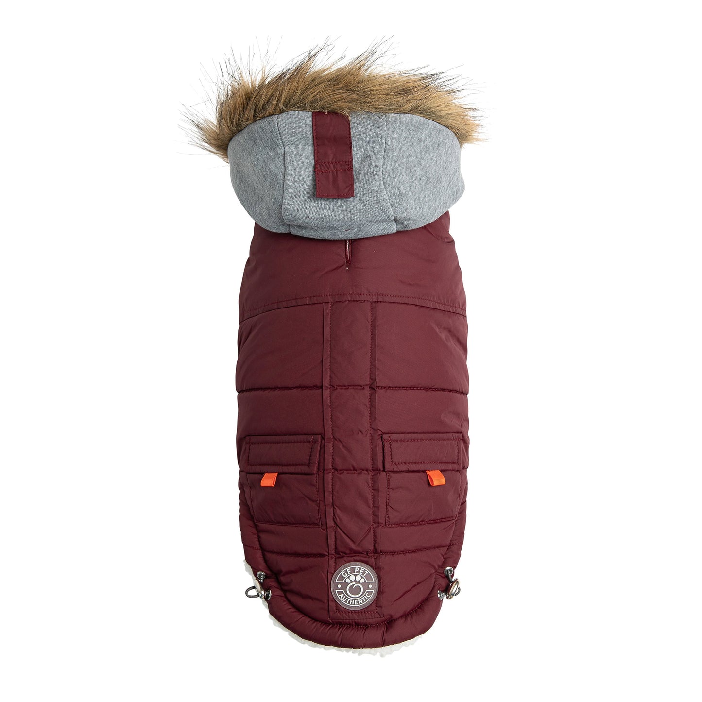 Parka d'hiver pour chien Marine - Bordeaux