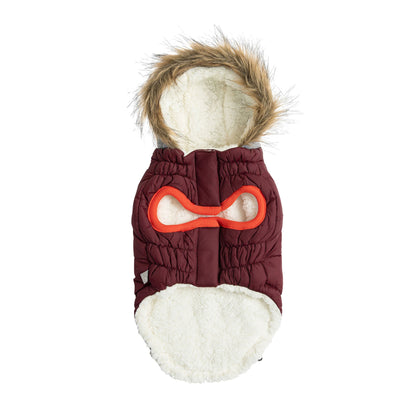Parka d'hiver pour chien Marine - Bordeaux