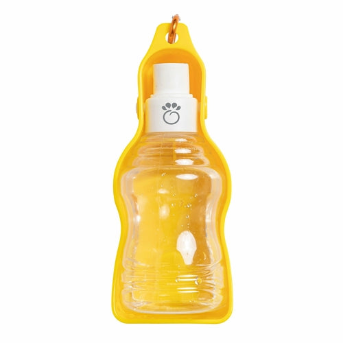 Bouteille d'eau de voyage pliable 2-en-1 pour animaux de compagnie
