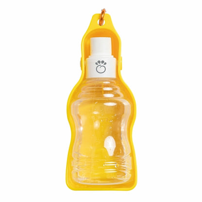 Bouteille d'eau de voyage pliable 2-en-1 pour animaux de compagnie