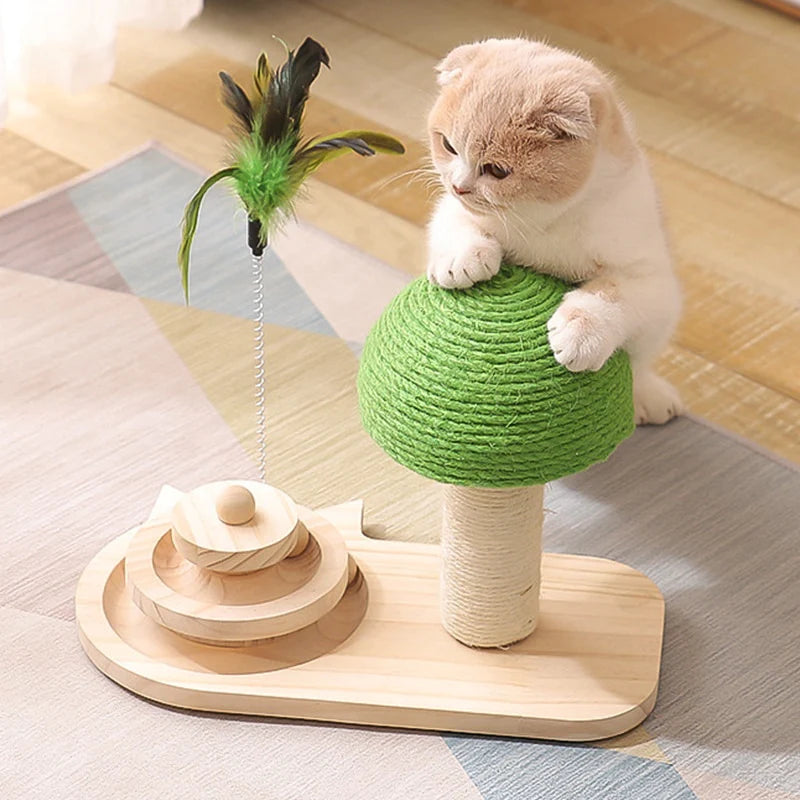 Arbre à chat et griffoir en bois naturel « Arbor »