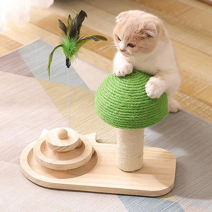 Arbre à chat et griffoir en bois naturel « Arbor »