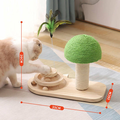 Arbre à chat et griffoir en bois naturel « Arbor »