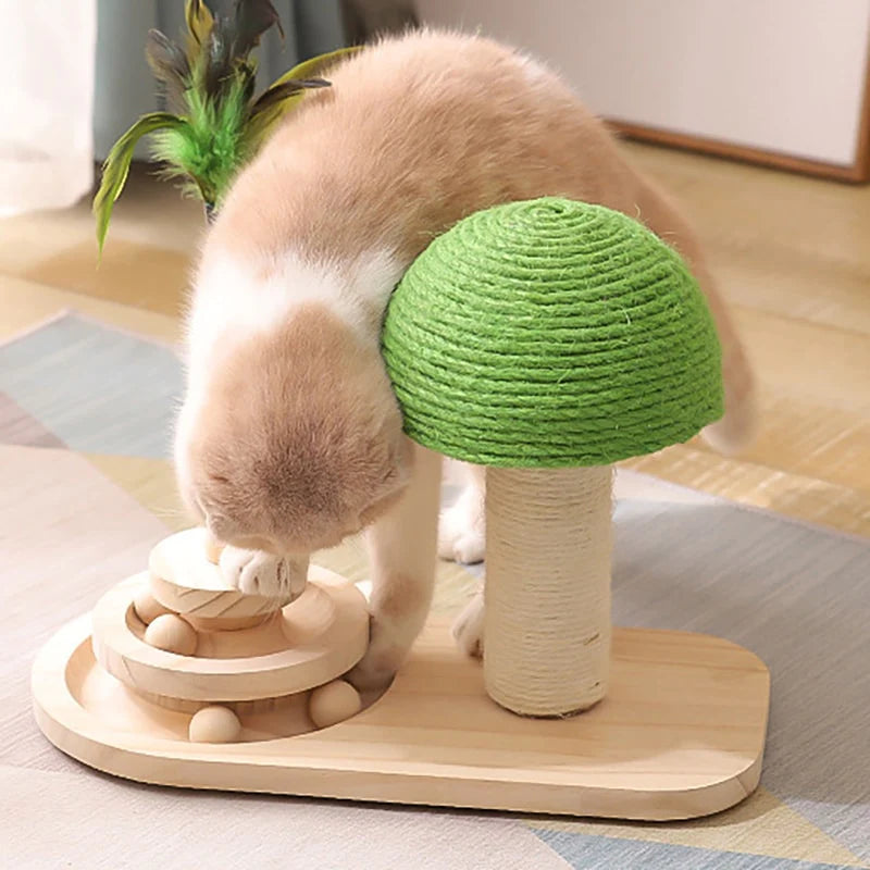 Arbre à chat et griffoir en bois naturel « Arbor »