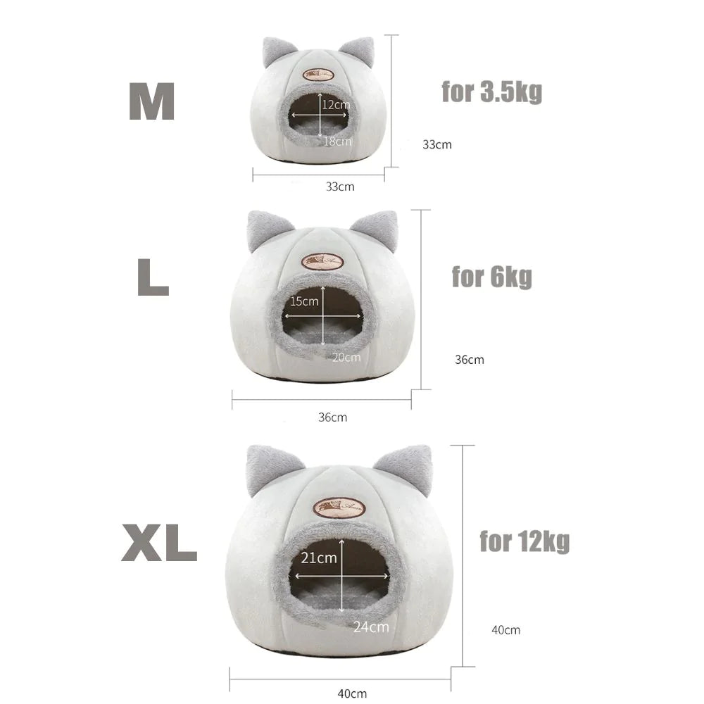 Lit cabane pour animaux 2-en-1 transformable "Lumi"