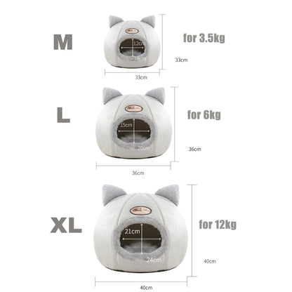 Lit cabane pour animaux 2-en-1 transformable "Lumi"
