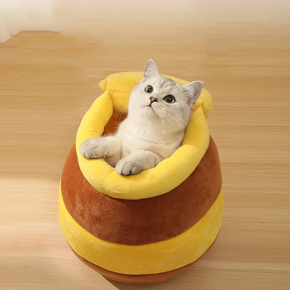Lit douillet pour chat « Mel » Pot de miel