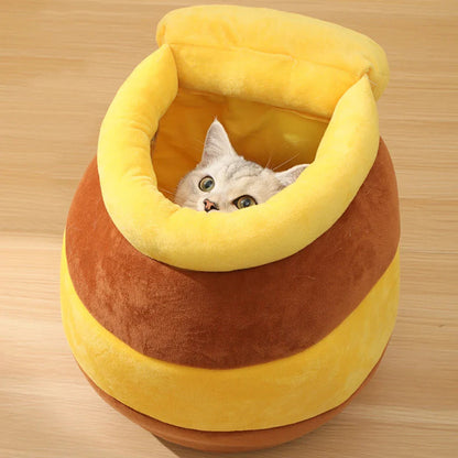 Lit douillet pour chat « Mel » Pot de miel