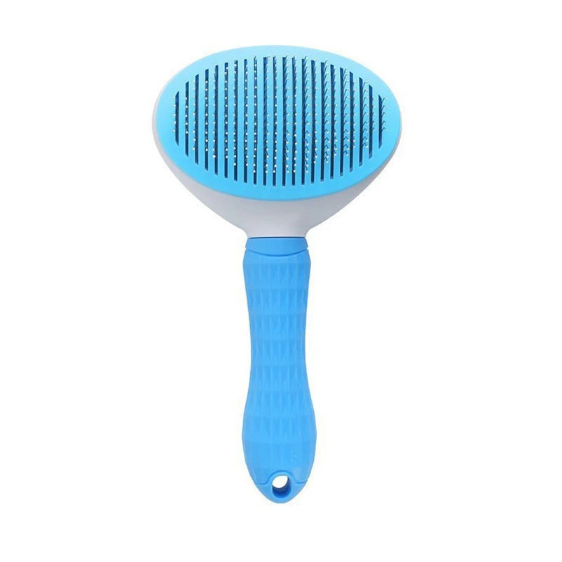 “FurSweep” Self-Cleaning Pet Slicker Brush
