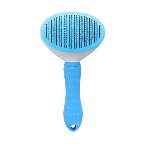 “FurSweep” Self-Cleaning Pet Slicker Brush
