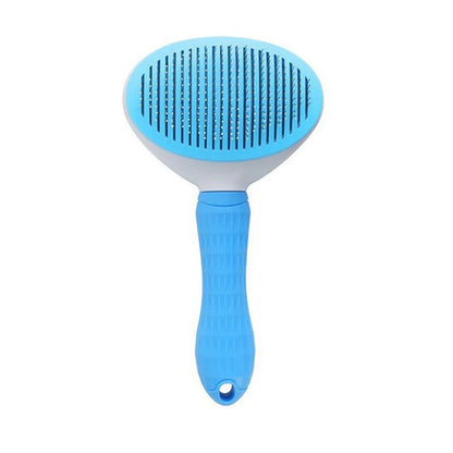 “FurSweep” Self-Cleaning Pet Slicker Brush