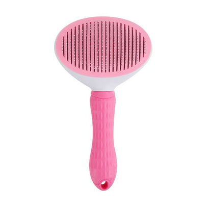“FurSweep” Self-Cleaning Pet Slicker Brush