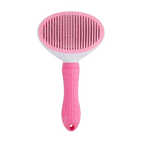 “FurSweep” Self-Cleaning Pet Slicker Brush