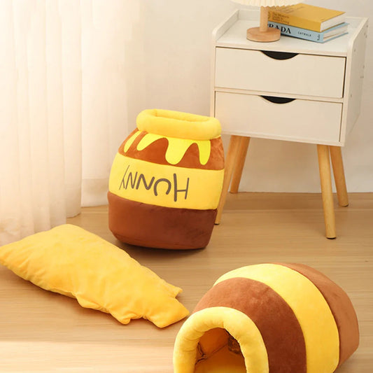 Lit douillet pour chat « Mel » Pot de miel