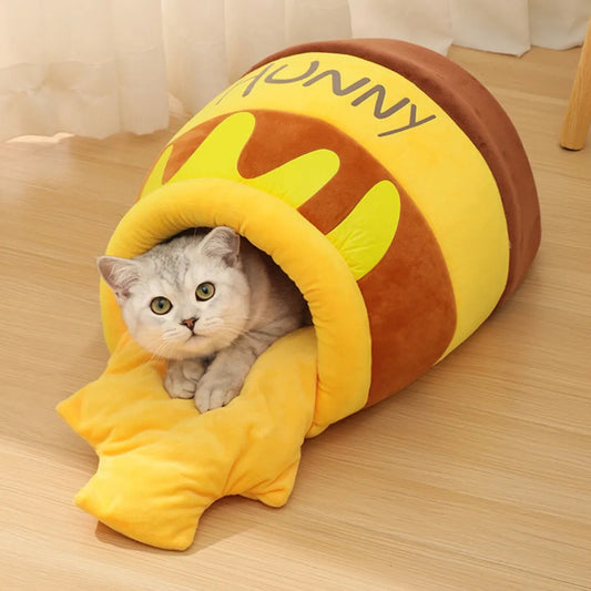 Lit douillet pour chat « Mel » Pot de miel