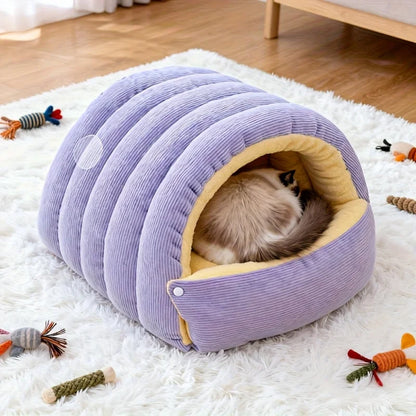“CloudNest” Warm Cat Cave Bed