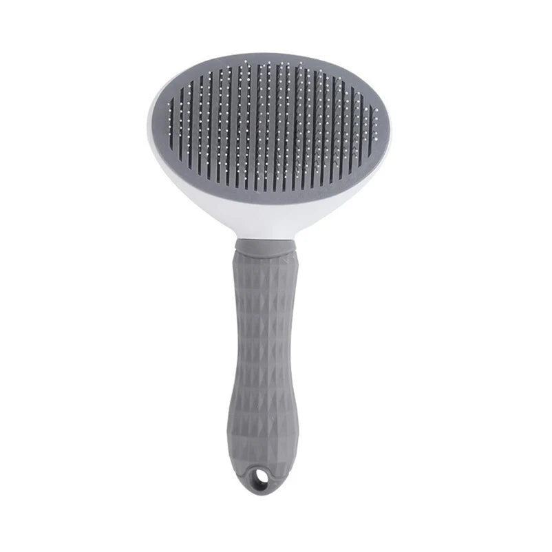 “FurSweep” Self-Cleaning Pet Slicker Brush