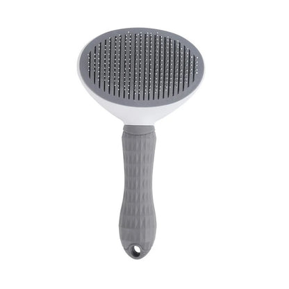 “FurSweep” Self-Cleaning Pet Slicker Brush