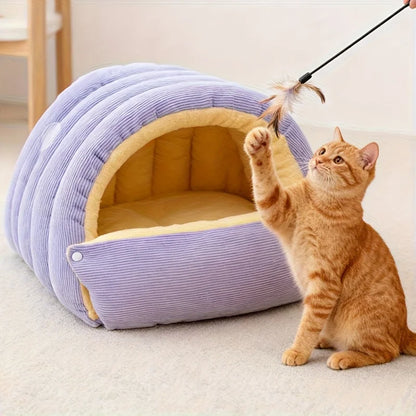 “CloudNest” Warm Cat Cave Bed
