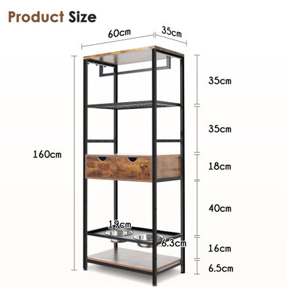 Mangeoire vintage "Timber" pour animaux domestiques