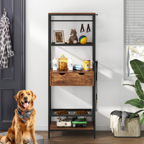 Mangeoire vintage "Timber" pour animaux domestiques