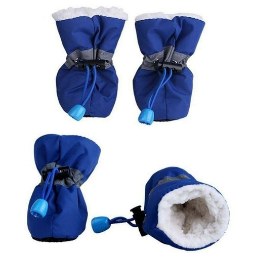 Chaussures d'hiver chaudes antidérapantes "Cozy Paws" pour chien
