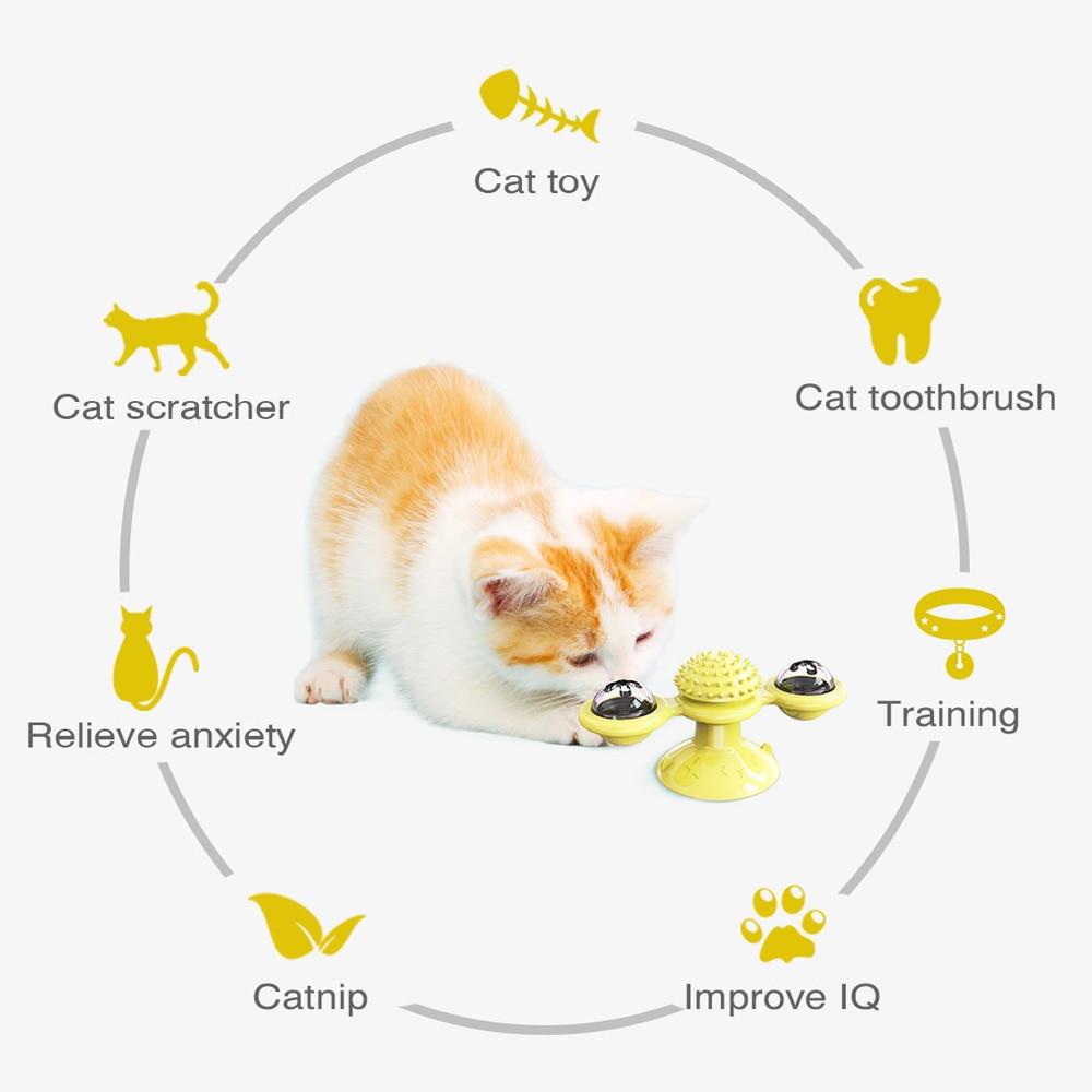 Jouet pour chat interactif "Tournoyer&Briller"