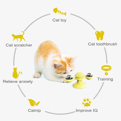 Jouet pour chat interactif "Tournoyer&Briller"
